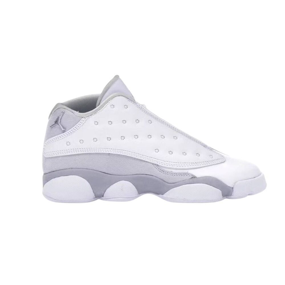 NIKE Air Jordan 13 Retro Low 'Pure Platinum' Sneakers Size 6Y/W7.5